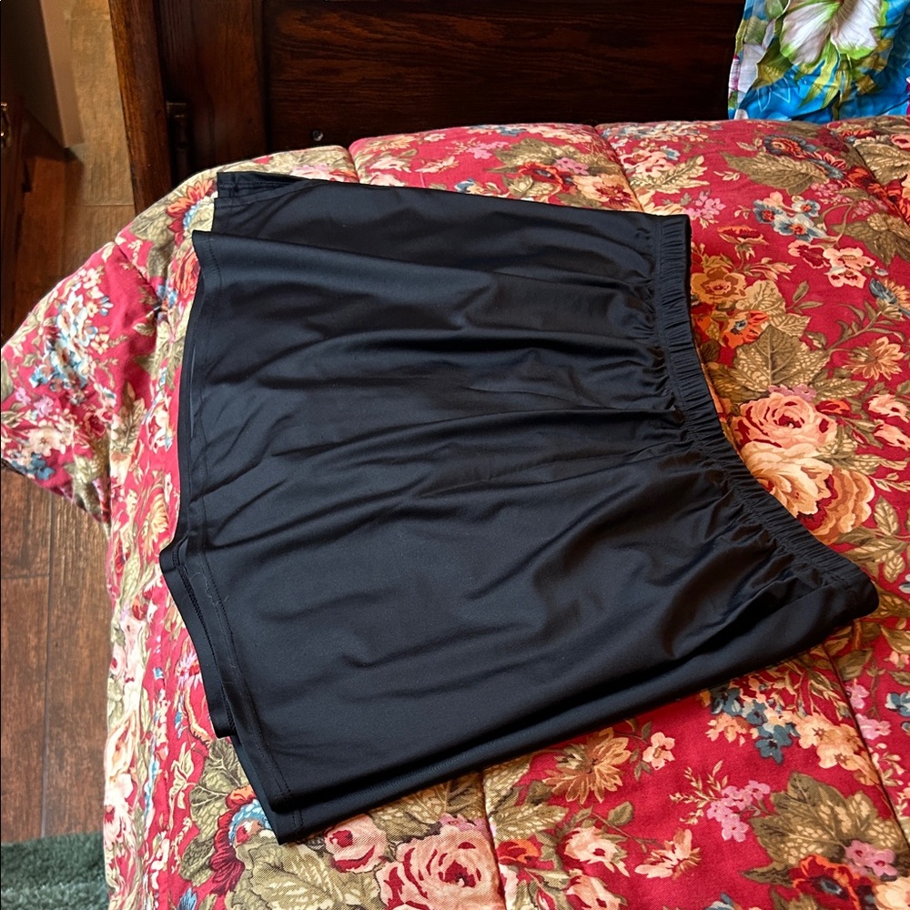 Swimsuits For All Black Swim skirt w/ attached panty